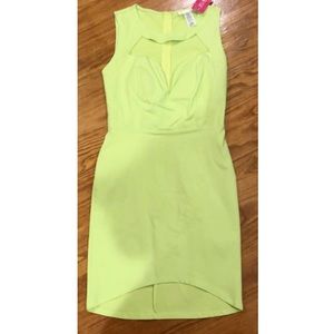 NEW Neon Lime Green Dress
